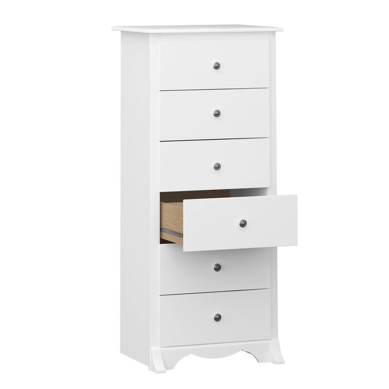 Prepac Monterey 6 Drawer Dresser for Bedroom, Tall Chest of Drawers, Bedroom Furniture, Clothes Storage and Organizer