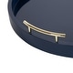 preview thumbnail 77 of 89, Kate and Laurel Lipton Round Decorative Tray with Metal Handles
