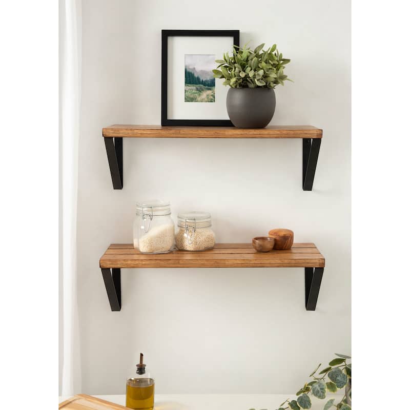 Kate and Laurel Samuels Wall Shelf - 24x8x8