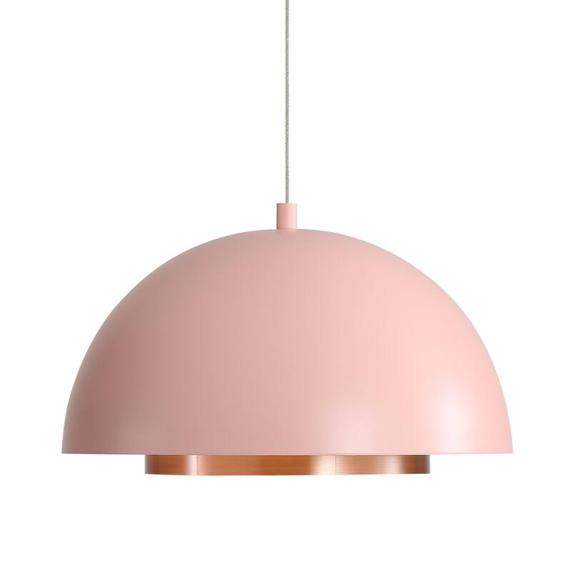 Wry Lighting Solsken Integrated LED Pendant in Dusty Rose - Pink