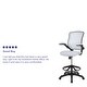 preview thumbnail 45 of 51, Mid-back Mesh Ergonomic Flip-up Arms Drafting Chair