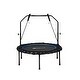 preview thumbnail 2 of 8, 40" Foldable Fitness Rebounder with Resistance Bands Adjustable Home-Blue