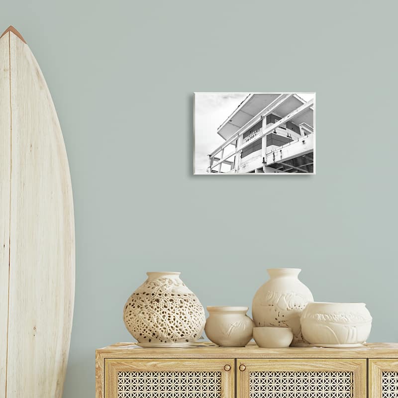 Stupell Lifeguard Building on Beach Wall Plaque Art Design By Seven Trees Design