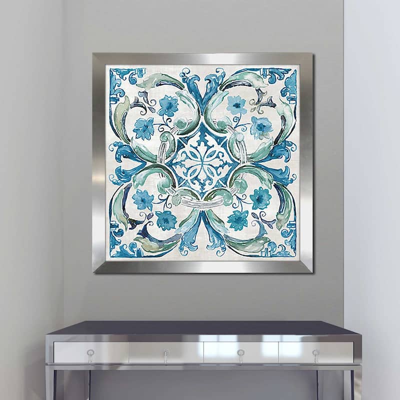 "Carribean Tile I (Square)" by Nan Print on Acrylic