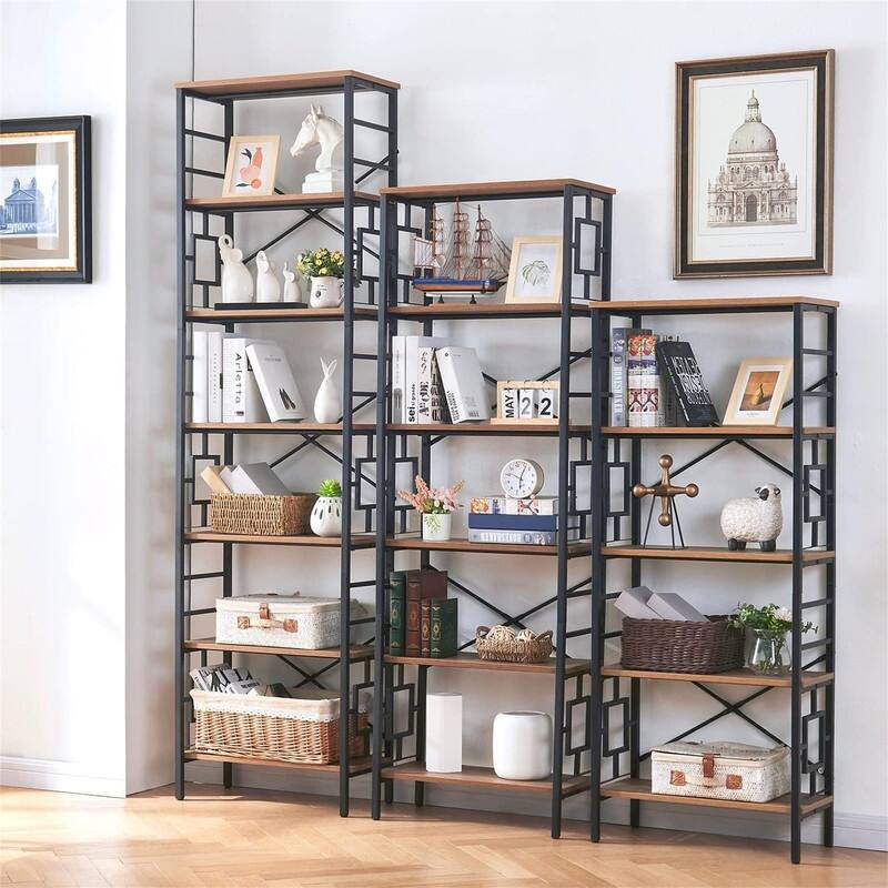 Tall Bookshelf Metal Bookcase and Bookshelves