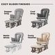 preview thumbnail 7 of 36, Forever Eclectic Cozy Glider Rocker and Ottoman