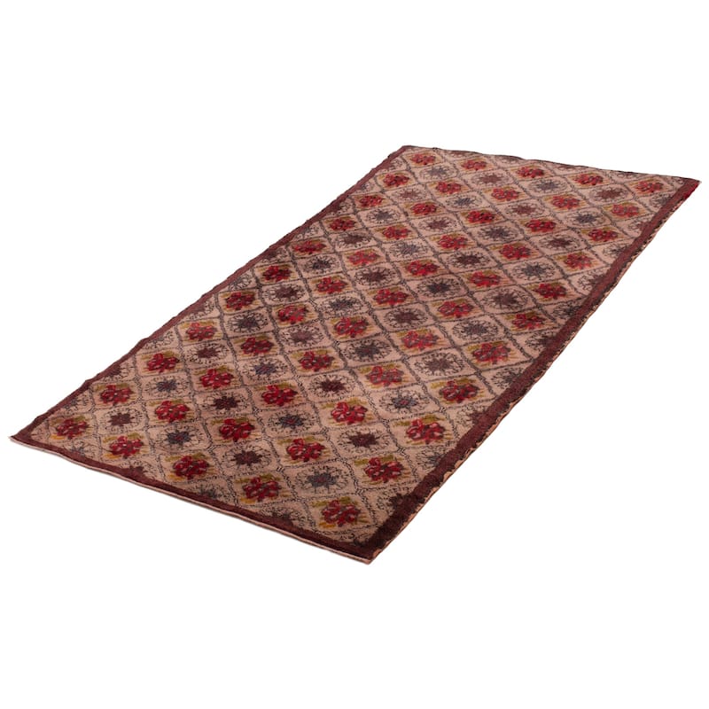 ECARPETGALLERY Hand-knotted Melis Vintage Beige Wool Rug - 4'7 x 7'10