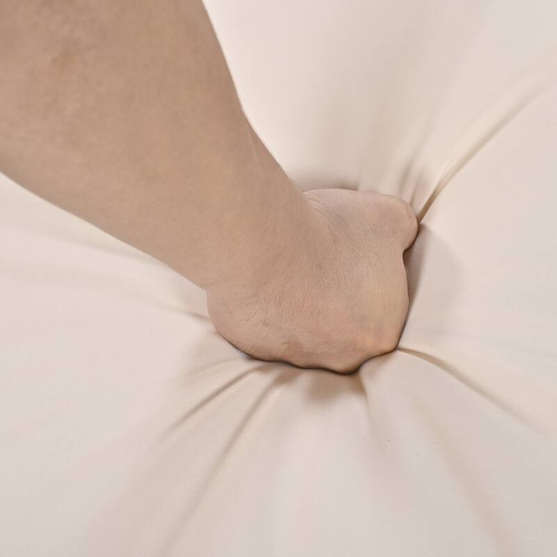 5-Piece Outdoor Patio Acacia Wood Dining Set with Rectangular Table and 4 Cushioned Chairs