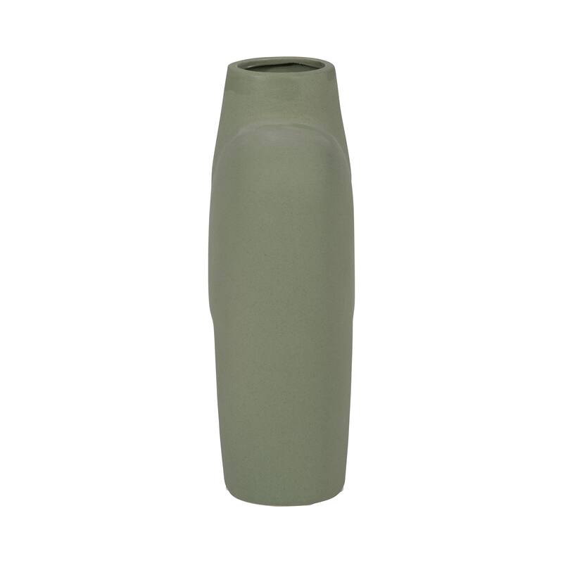 Sagebrook Home Ceramic Square Shape Vase, Square, Solid
