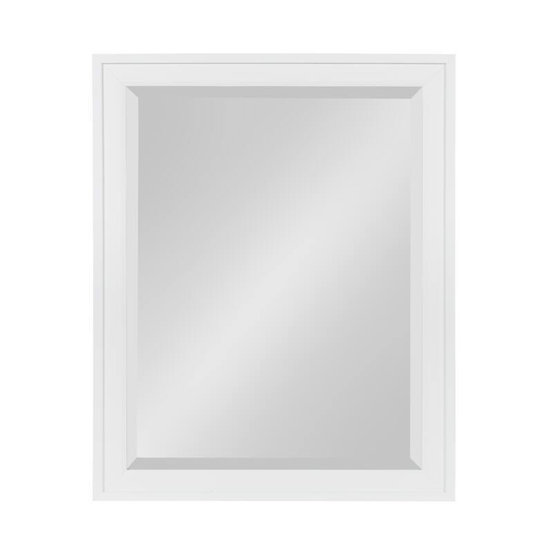 Bosc Framed Decorative Rectangle Wall Mirror - 21.5x27.5 - White