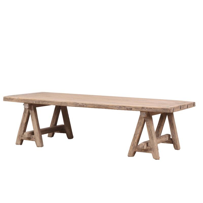 63" Long Rimini Coffee Table Weathered Natural