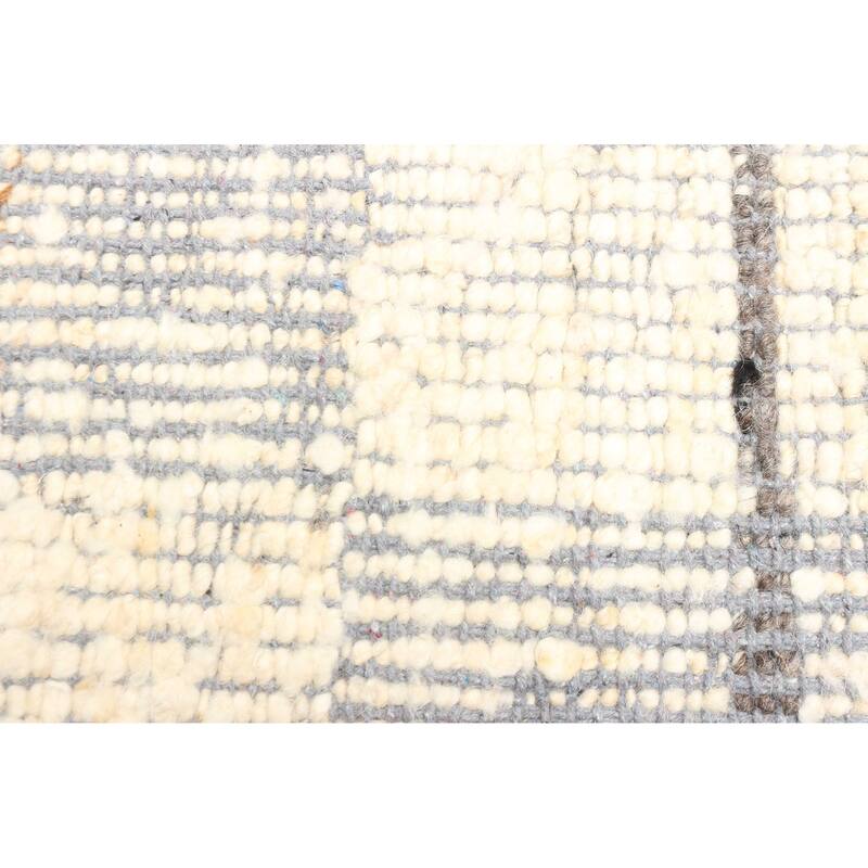 ECARPETGALLERY Braid weave Sienna Cream Wool Rug - 5'2 x 7'7