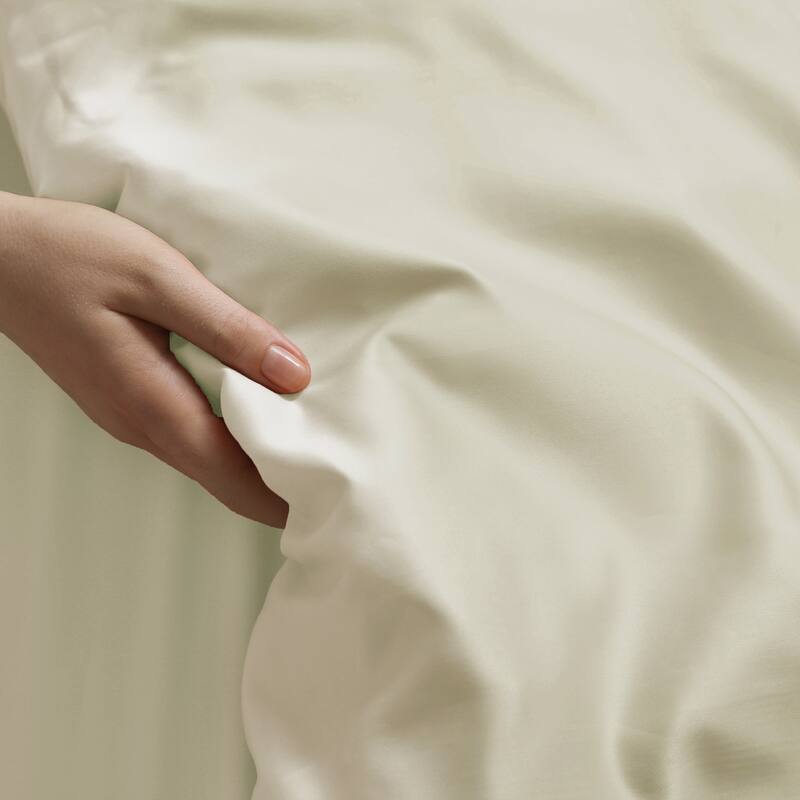 Superior 300 Thread Count Rayon From Bamboo Solid Duvet Cover Set