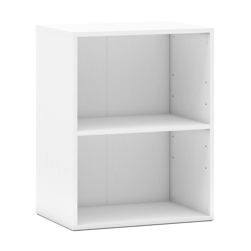 Gymax 2PCS 2-Cube Bookcase w/ 5-Position Adjustable Shelf