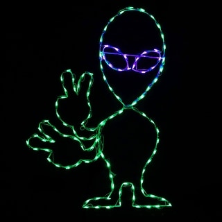 Halloween LED Alien Waving 48in
