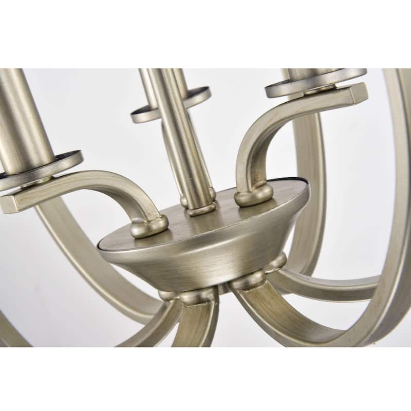 3-light Contemporary Sleek Curves Cradling Metal Flush Mount