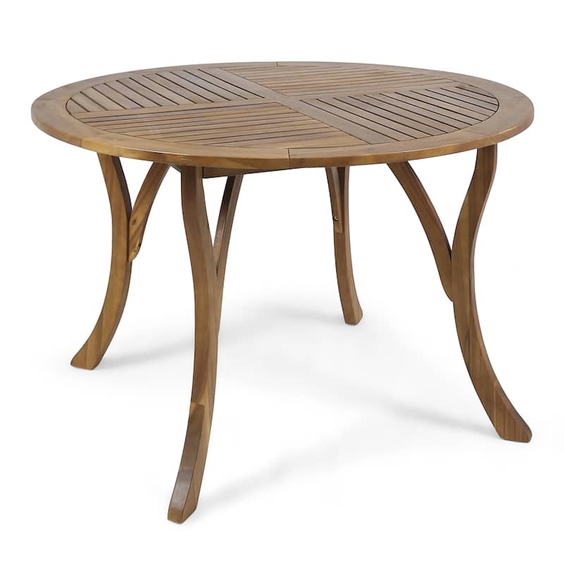outdoor acacia wood table