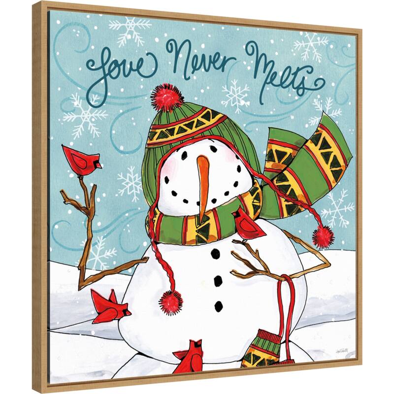 Snowplace Like Home V by Anne Tavoletti Framed Canvas Wall Art