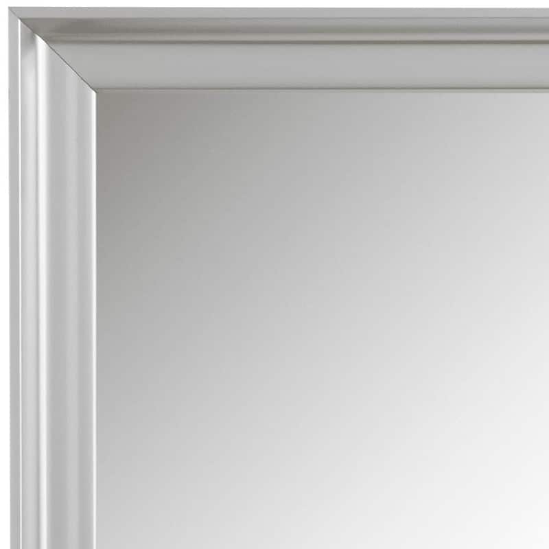 Frame My Mirror Silver Framed Vanity Mirror, Geneva Design