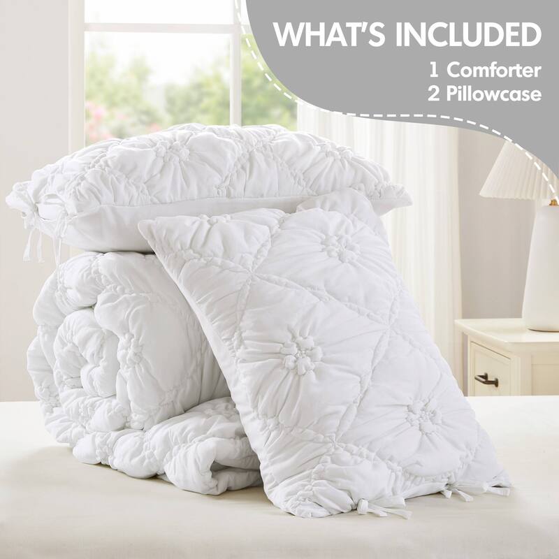 Intelligent Design Lily Embroidered Comforter Set
