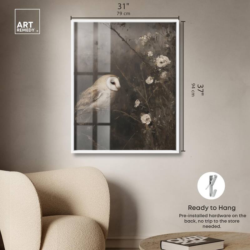 Owl in the Shadows I Shadowbox by Art Remedy