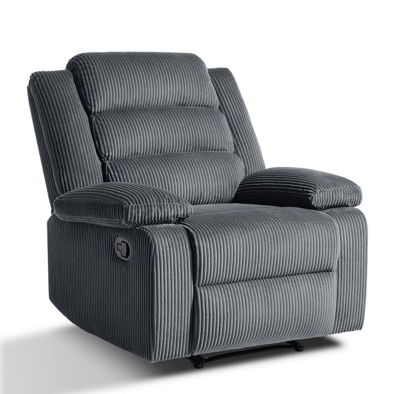 Modern 36'' W Cotton/ Corduroy Push Back Manual Recliner Chair