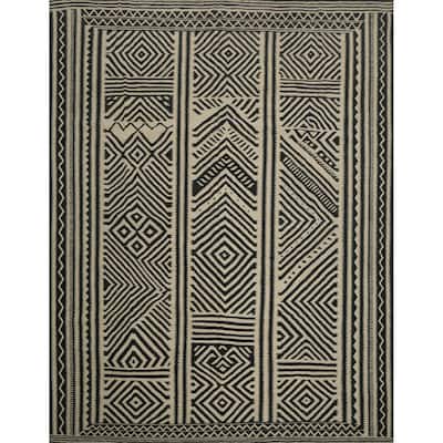 Hand Woven Oriental 100% Wool Carpet Southwestern Tribal Multi-Colored Kilim Area Rug - 10' 3'' X 10' 3''