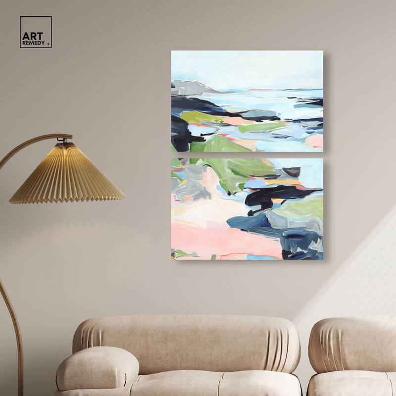 Between Seasons I Canvas Set of 2 by Art Remedy, Gallery Wrapped
