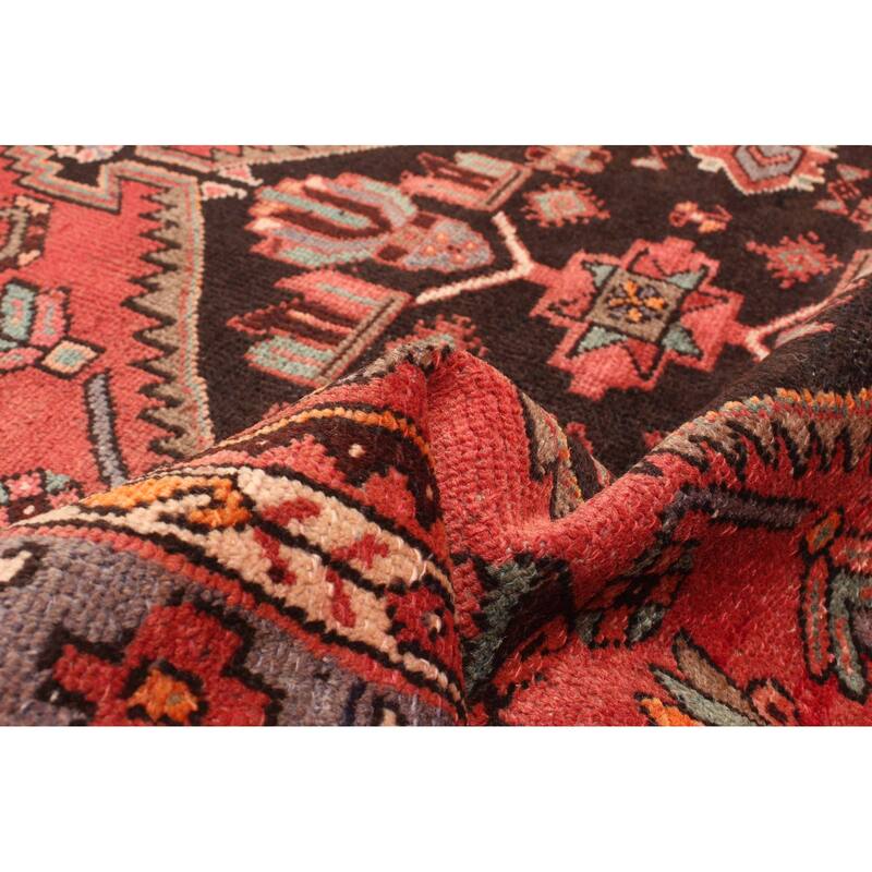 ECARPETGALLERY Hand-knotted Andelz Red Wool Rug - 3'10 x 7'10