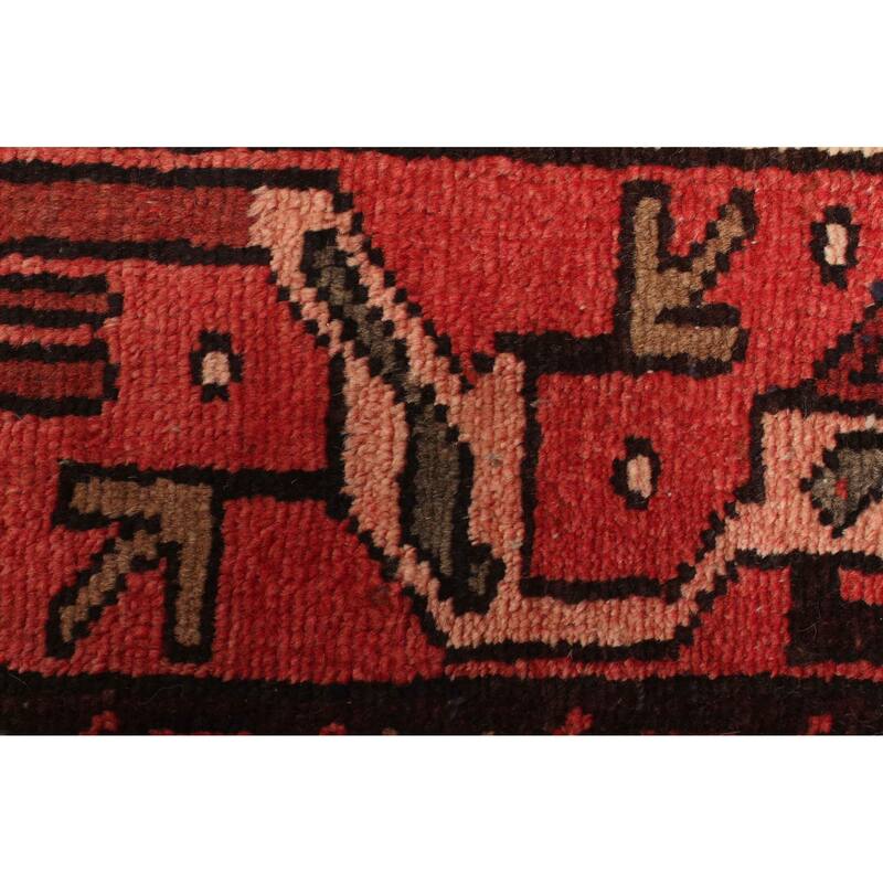 ECARPETGALLERY Hand-knotted Andelz Red Wool Rug - 3'3 x 6'9