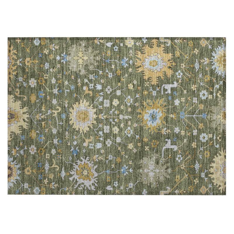 Machine Washable Indoor/ Outdoor Global Dillon Chantille Rug