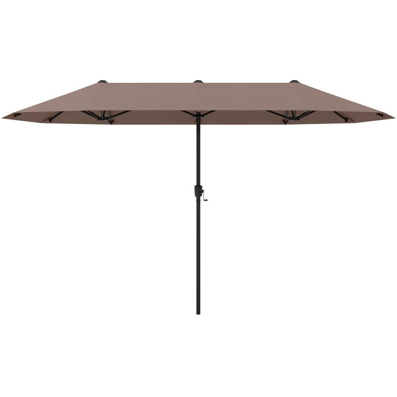 Gymax 13 FT Double-sided Patio Umbrella Outdoor Large Twin Size