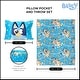preview thumbnail 6 of 4, Bluey Silk Touch Throw Blanket with Plush Pocket Pillow