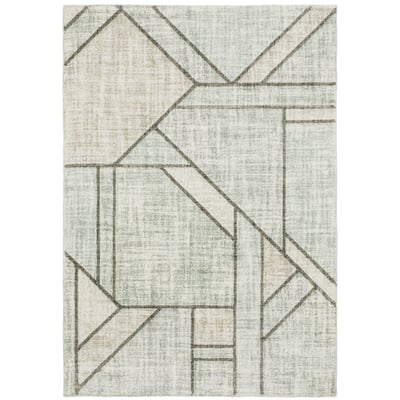 Vista Home Celeste Geometric Grey/ Beige Power Loom Rug