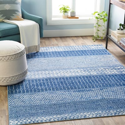 Livabliss Lovato Bohemian Block Print Area Rug