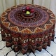 preview thumbnail 8 of 14, Cotton Mandala Floral Elephant Printed Tablecloth Collection