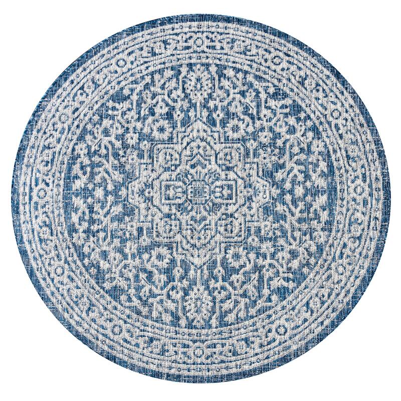 JONATHAN Y Rozetta Medallion Textured Weave Indoor/Outdoor Area Rug