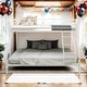preview thumbnail 1 of 5, Heavy Duty Metal Twin-Over-Full Bunk Bed with Enhanced Upper-Level Guardrail