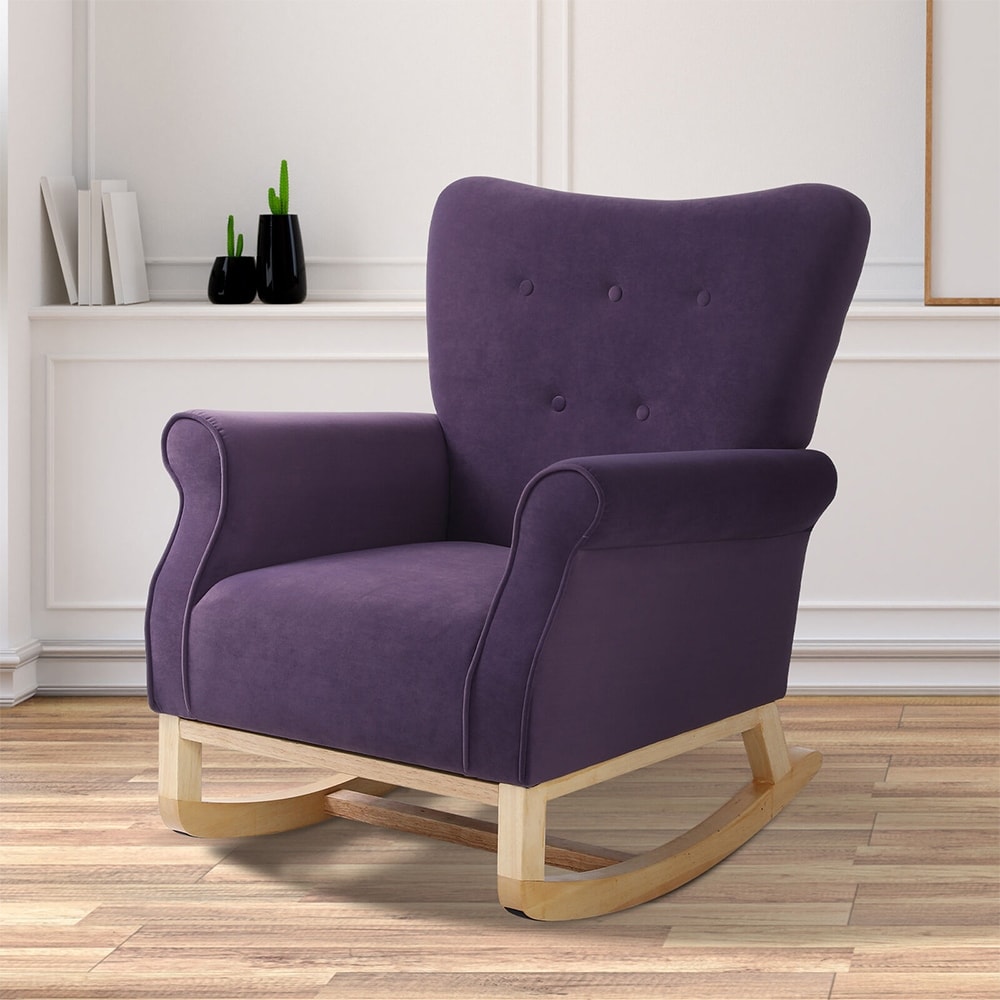 Mauve rocking chair deals