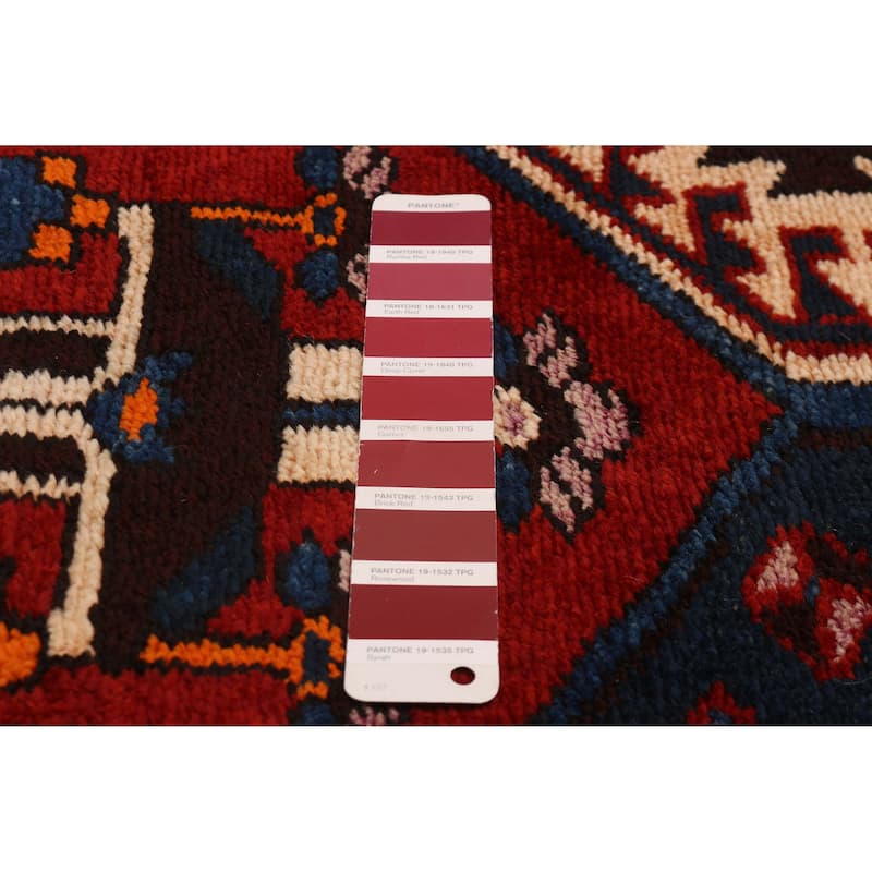 ECARPETGALLERY Hand-knotted Melis Vintage Dark Red Wool Rug - 5'3 x 13'2