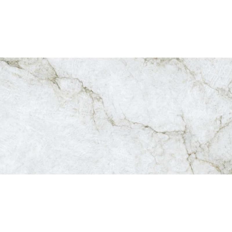 Beau 24x48 Polished Marble Look Porcelain Tile - Floor & Wall - Large Format