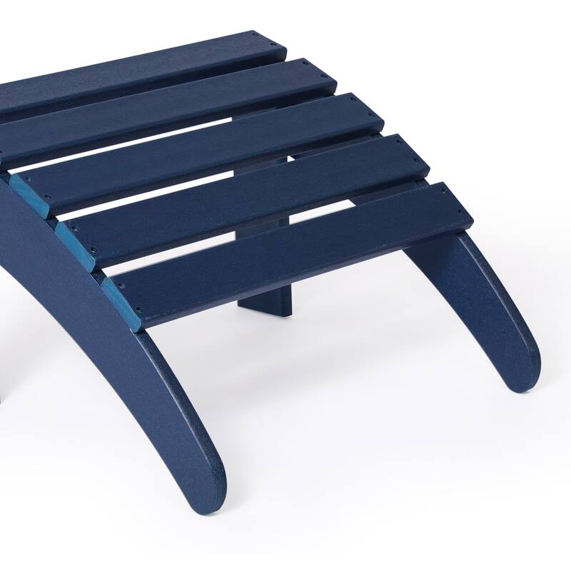 Polytrends Laguna Hdpe All Weather Outdoor Patio Foldable Ottoman