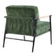 preview thumbnail 7 of 12, 27.56" Modern Accent Chair with Plush Cushions, Minimalist Metal Frame, and Wooden Armrest Design