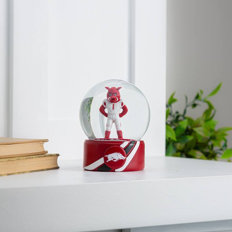 University of Arkansas 5 in. Glass Tabletop Snow Globe