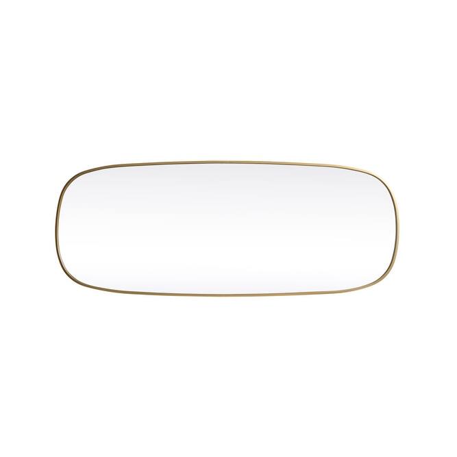 Indigo Home Metal Frame Oval Mirror 24x60 Inch