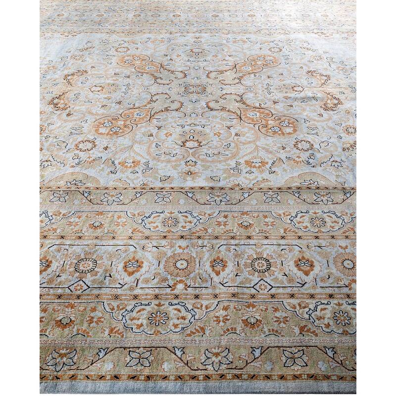Overdyed, One-of-a-Kind Hand-Knotted Area Rug - Gray - 10' 1" x 13' 9"