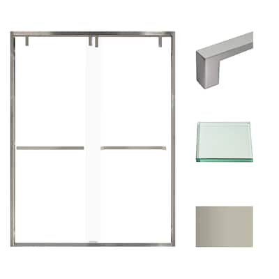 Transolid EBPT608010C-S Eden 80" High x 60" Wide Bypass Frameless