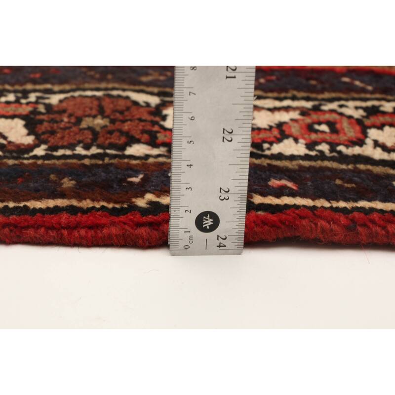 ECARPETGALLERY Hand-knotted Andelz Red Wool Rug - 3'5 x 10'2