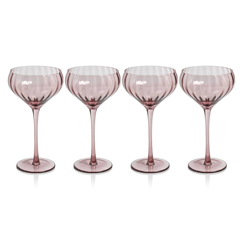 Malden Optic Cocktail Glasses, Set of 4