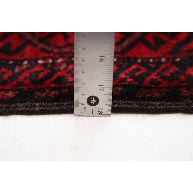 ECARPETGALLERY Hand-knotted Teimani Red Wool Rug - 5'4 x 13'0